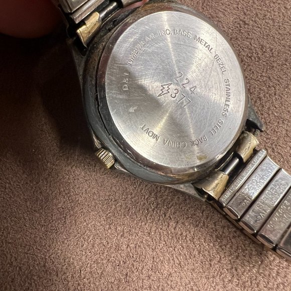 Vintage Sasson Quartz Watch‎ Women Bronze Tone Green Dial - Picture 6 of 6